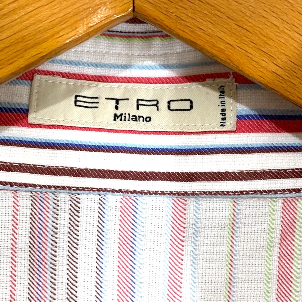 Etro Striped Button Down Top - Picture 6 of 6